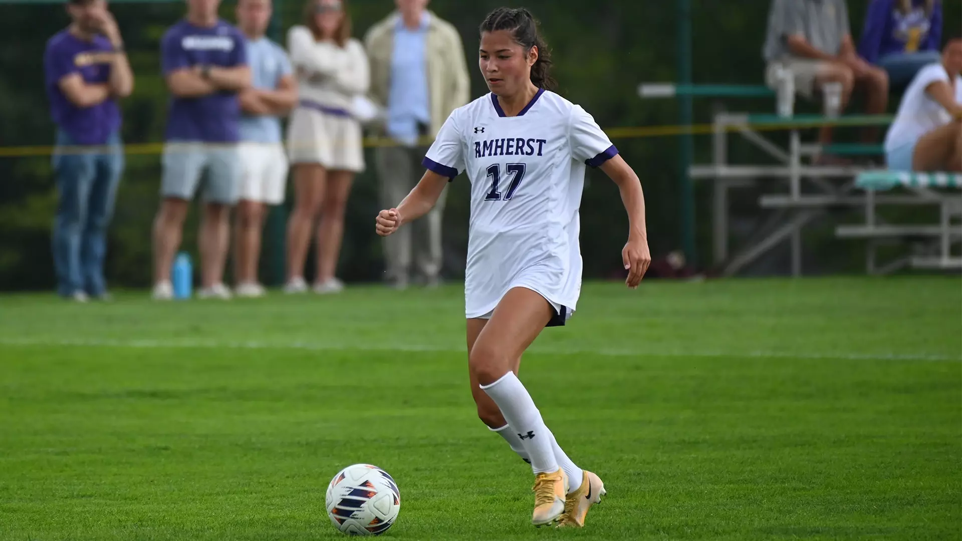 Emma Darling made an immediate offensive impact at Amherst College. Photo Courtesy of Amherst College Athletics